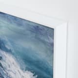 "Water Lily" - Art Print in Teal by Julia Contacessi - Frame Close-up