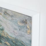"Luminous Smoke No. 1" - Art Print in Sage & Gold by Julia Contacessi - Frame Close-up
