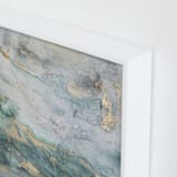 "Luminous Smoke No. 1" - Art Print in Sage & Gold by Julia Contacessi - Frame Close-up