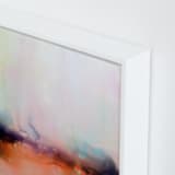 "Abstract Lands Series : Fields 4" - Art Print in Fire Red by Marta Spendowska - Frame Close-up