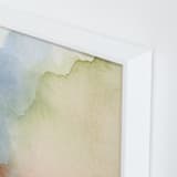 "Somewhere" - Art Print in Warm Pale Green by Artsy Canvas Girl Designs - Frame Close-up