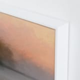 "Early Rise" - Art Print in Orange Sunburst by Amy Hall - Frame Close-up