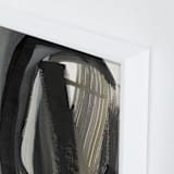 "Olive" - Art Print in Grey by Angela Simeone - Frame Close-up