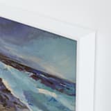 "West Coast" - Art Print in Cool Blues by Carol Dysart - Frame Close-up