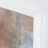 "Burning Me Up" - Art Print in Terracotta Pink by Christine Olmstead - Frame Close-up