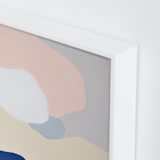 "Blue Mountains" - Art Print in blue by Jennifer Hallock - Frame Close-up