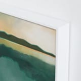 "Tranquil Harbor" - Art Print in Tranquil Green by AlisonJerry - Frame Close-up
