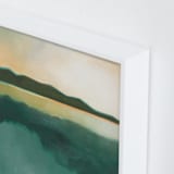 "Tranquil Harbor" - Art Print in Tranquil Green by AlisonJerry - Frame Close-up