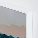 "Moving Mountains I" - Art Print in River Blue by Kayla King - Frame Close-up