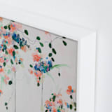 "Cascade" - Art Print in Coral by Sonal Nathwani - Frame Close-up