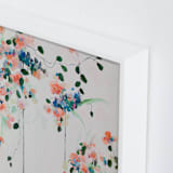 "Cascade" - Art Print in Coral by Sonal Nathwani - Frame Close-up