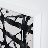 "Ink Bridges" - Art Print in Midnight Black by Afton Harding - Frame Close-up