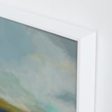 "Morning Walk" - Art Print in Morning Blue by AlisonJerry - Frame Close-up