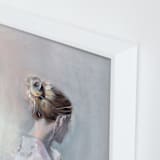 "Linger" - Art Print in soft pastel by Sarah McInroe - Frame Close-up