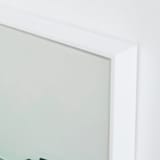 "Abstract Pacific Seascape Diptych 1" - Art Print in Greenish Turquoise by Caryn Owen - Frame Close-up