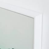 "Abstract Pacific Seascape Diptych 1" - Art Print in Greenish Turquoise by Caryn Owen - Frame Close-up