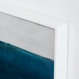 "Below the Sea" - Art Print in Ocean Blue by Melissa Marquardt - Frame Close-up