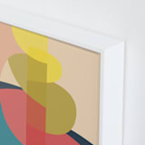 "The Climb" - Art Print in Coral by Christina Flowers - Frame Close-up