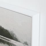 "LakeView II" - Art Print in Misty Grey by Amy Hall - Frame Close-up