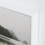 "LakeView II" - Art Print in Misty Grey by Amy Hall - Frame Close-up