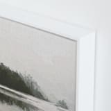"LakeView II" - Art Print in Misty Grey by Amy Hall - Frame Close-up