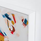 "Down the Trail" - Art Print in Red by Mary Gaspar - Frame Close-up