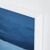 "Blue Horizon" - Art Print in deep blue by Colleen Ehrlich - Frame Close-up