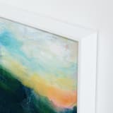 "Yonder" - Art Print in Grass Green by Lindsay Megahed - Frame Close-up