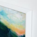 "Yonder" - Art Print in Grass Green by Lindsay Megahed - Frame Close-up