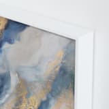 "Dancing at Dawn" - Art Print in Soft Blue by Julia Contacessi - Frame Close-up
