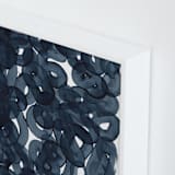"Indigo Ink" - Art Print in Indigo by Erin McCluskey Wheeler - Frame Close-up