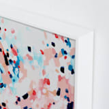 "Grapefruity Too" - Art Print in Coral by Katie Craig - Frame Close-up