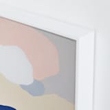 "Blue Mountains" - Art Print in blue by Jennifer Hallock - Frame Close-up