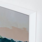 "Moving Mountains I" - Art Print in River Blue by Kayla King - Frame Close-up