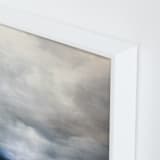 "Rain and Light" - Art Print in Rain Blue by Brian Sostrom - Frame Close-up
