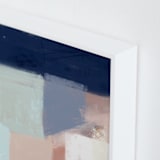 "Fit in" - Art Print in Navy by Yaling Hou Suzuki - Frame Close-up