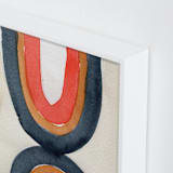 "Connections" - Art Print in White by Celeste Duffy - Frame Close-up