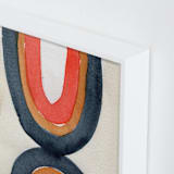 "Connections" - Art Print in White by Celeste Duffy - Frame Close-up