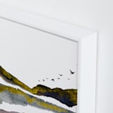 "Apex" - Art Print in White by Katy Abraham - Frame Close-up