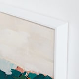 "Coastal Swell" - Art Print in White by Caryn Owen - Frame Close-up