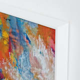 "Retract" - Art Print in White by LaDara McKinnon - Frame Close-up