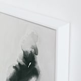 "Mother Embrace Color" - Art Print in Pewter by Kate Ahn - Frame Close-up