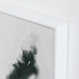 "Mother Embrace Color" - Art Print in Pewter by Kate Ahn - Frame Close-up