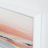 "Make Waves" - Art Print in Salmon by Jen Florentine - Frame Close-up