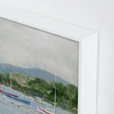 "Coastal Calm" - Art Print in Sea blue by Arohika Verma - Frame Close-up