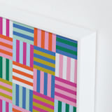 "Not your average checkers" - Art Print in Rainbow by Ashes and Ivy Studio - Frame Close-up