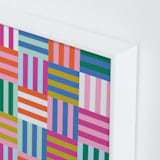 "Not your average checkers" - Art Print in Rainbow by Ashes and Ivy Studio - Frame Close-up