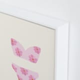 "Beach Day 1" - Art Print in Cotton Candy Pink by Johanne Dziemian - Frame Close-up
