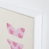 "Beach Day 1" - Art Print in Cotton Candy Pink by Johanne Dziemian - Frame Close-up