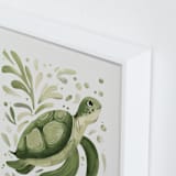 "Sea Spirits 2" - Art Print in Sea Glass by Corrina Reid - Frame Close-up